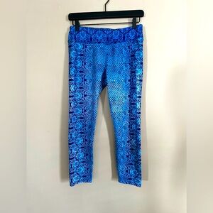 Prana Roxane pattern leggings capri length Size M